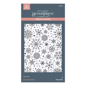 Wonderland BetterPress Plate Snowfall Shimmer (BP-314) Spellbinders