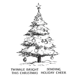 Wonderland BetterPress Plates Twinkle Bright Tree Registration (BPR-033) Spellbinders