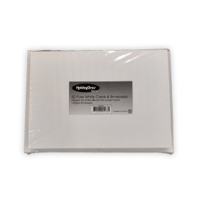 Kort og kuvert A6 50s�t ren hvid SS120