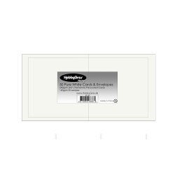 Kort og kuvert 50s�t 3x3" Pure White SS142 
