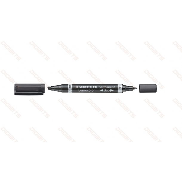 Staedtler Permanent duo Lumocolor bl med bred spids