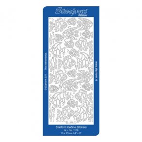 Starform fisk Stickers 1176 s�lv S2