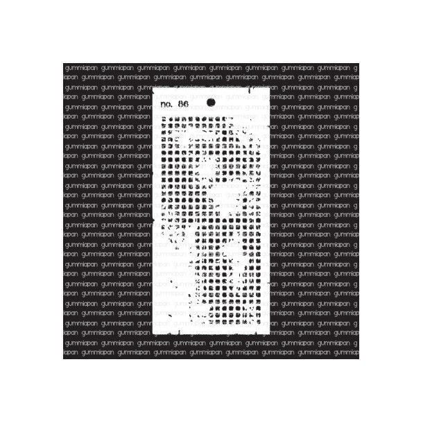 Stencil No. 86 gummiapan 10x 21cm ForUDBESTILLING