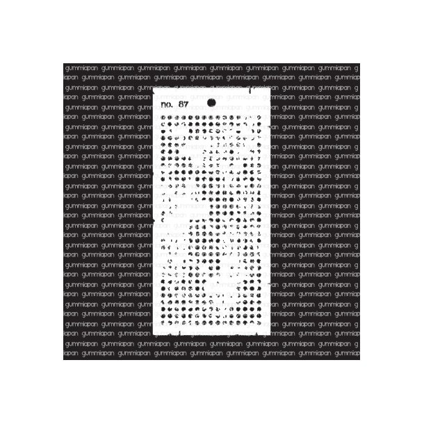 Stencil No. 87 gummiapan 10x 21cm FORUDBESTILLING