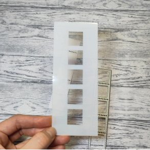 Stencil till Stamp Border gummiapan