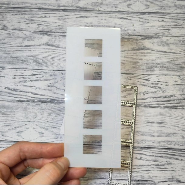Stencil till Stamp Border gummiapan