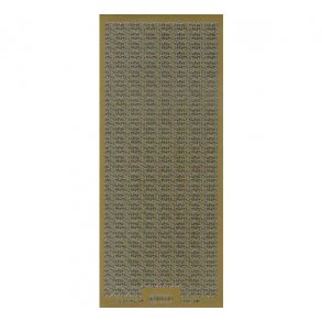 Sticker 1064 guld sommerfuglebort S3