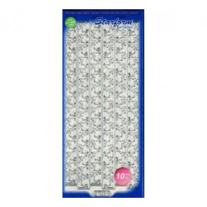 Sticker 7080 trans. glitter s�lv S10