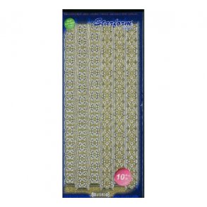 Sticker 7081 glitter guld S10