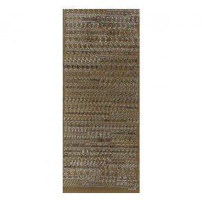 Stickers 0005 Alfabet/tal 8mm guld S6