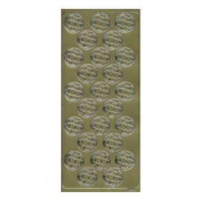 Stickers 0353 fodbolde guld S1