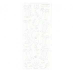 Stickers 1054 hvid Corsage og sko S2