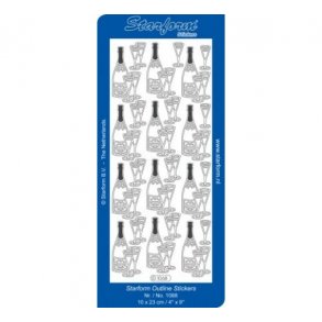 Stickers 1068 guld champagne S1