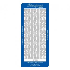 Stickers 1070 s�lv kanter/hj�rner S4