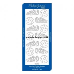Stickers 117 fodbold guld S1