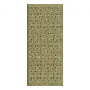 Stickers 1208 poker guld hj�rner S5