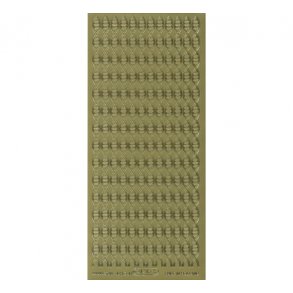 Stickers 1215 bort guld S3