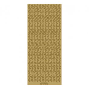 Stickers 1240 blomsterbort guld S4