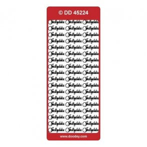 Stickers 224 Indbydelse guld S14