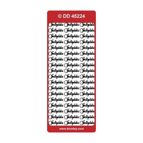 Stickers 224 Indbydelse guld S14