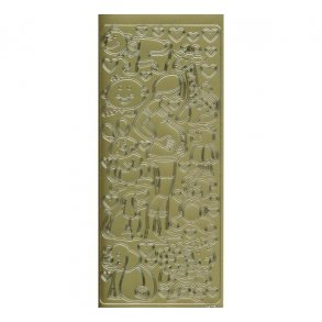 Stickers 2507 mor mv. guld S4