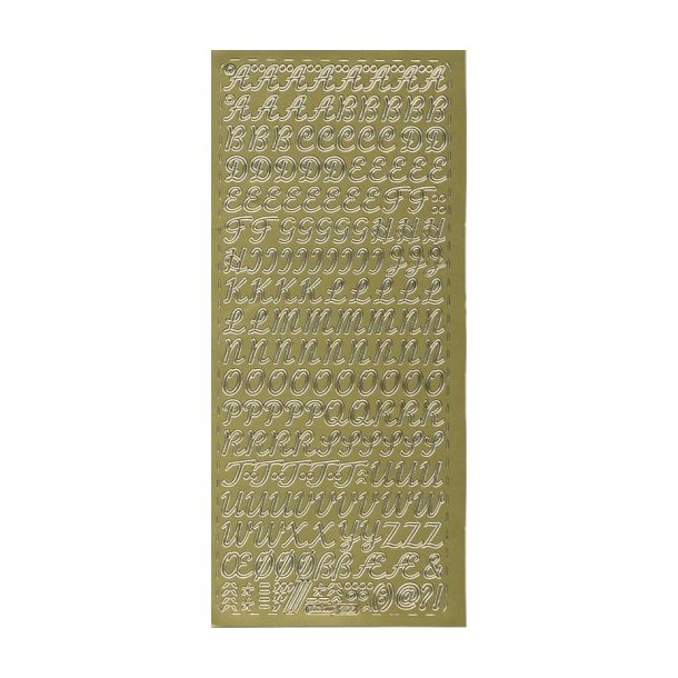 Stickers 265 G Bogstaver 10mm S6