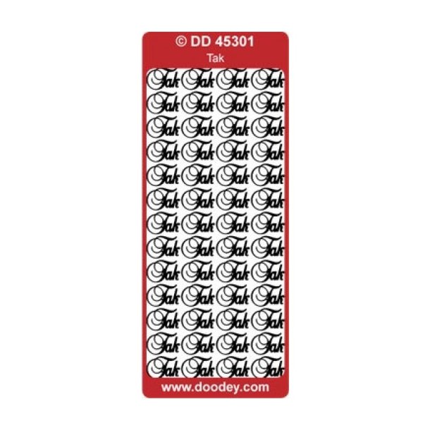 Stickers 301 tak guld S14