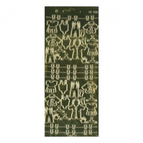 Stickers 3087 baby t�j guld S4