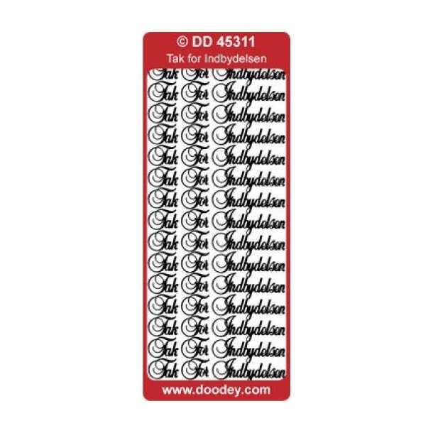 Stickers 311 tak for indbydelsen slv S14