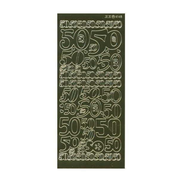Stickers 4148 50 r Guld S15