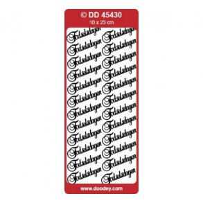 Stickers 430 f�dselsdagen guld S2