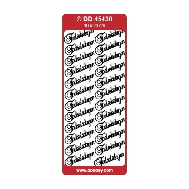 Stickers 430 fdselsdagen guld S2