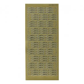 Stickers 4356 Bryllup guld S15