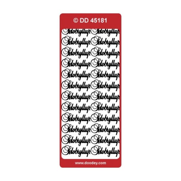 Stickers 45181 slvbryllup slv S15