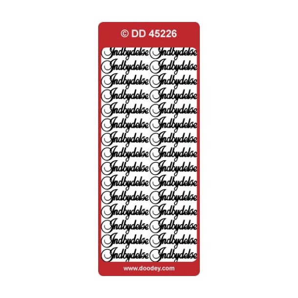 Stickers 45226 Indbydelse guld S14