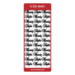 Stickers 45401 hjertelig tillykke s�lv S2