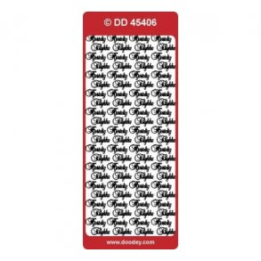 Stickers 45406 hjertelig tillykke guld S2