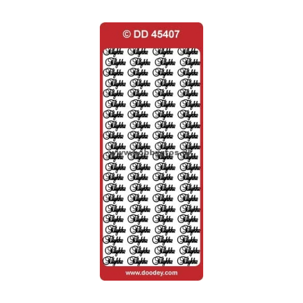 Stickers 45407g Tillykke S2