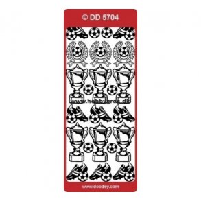 Stickers 5704 fodbold s�lv S1