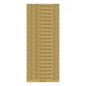 Stickers 621 g til studenten guld S15
