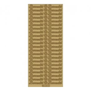 Stickers 630 barned�b guld S4