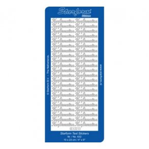 Stickers 632 konfirmation s�lv S15