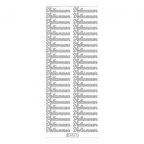 Stickers 636 velkommen s�lv S14