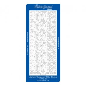 Stickers 637 Transparant s�lv S8