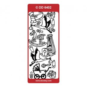 Stickers 6402 babyting guld S4