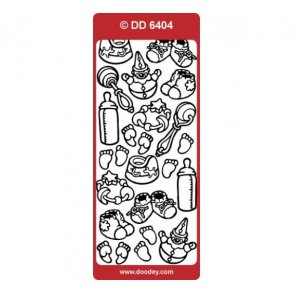 Stickers 6404 babyting guld S4