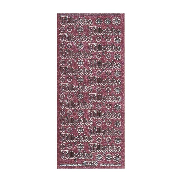 Stickers 640 glitter pink S8