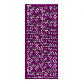 Stickers 640 glitter purpur S8