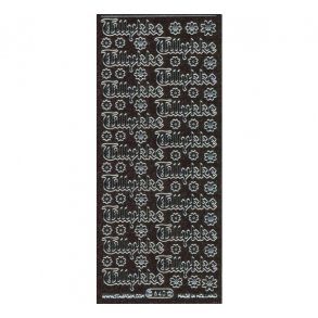 Stickers 640 glitter sort S8