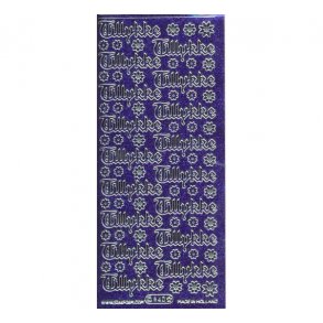 Stickers 640 glitter violet S8